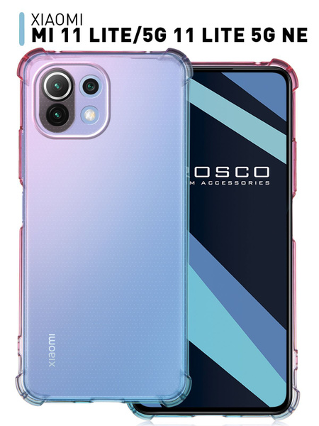 Противоударный силиконовый чехол ROSCO на Xiaomi Mi 11 Lite, Mi 11 Lite ...