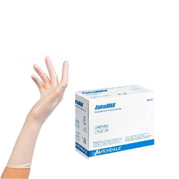 ARCHDALE Перчатки медицинские, 6,5 (S), зеленый, белый - купить с ...
