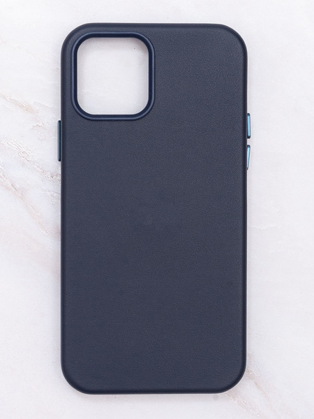 Чехол Leather case iPhone 12 / 12 Pro MagSafe / Кожаный чехол для ...