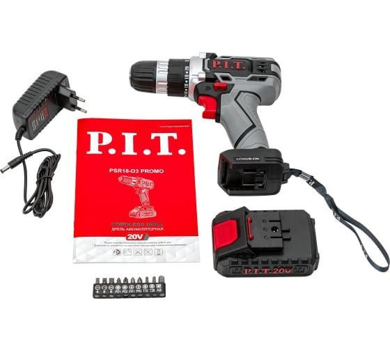 Аккумуляторная дрель P.I.T. PSR 18-D3 PROMO - купить с доставкой по ...
