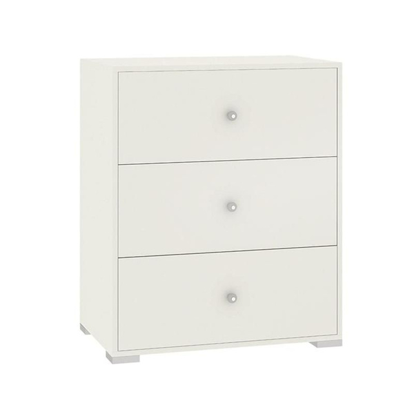 Комод Комод 3 ящика Капелла, 700х424х850, Белый, 70x42.4x85 см, 3 ящ ...