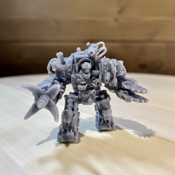 Игровая миниатюра Ork WarBoss Warhammer V2 40K (Orc WarBoss 40K ...