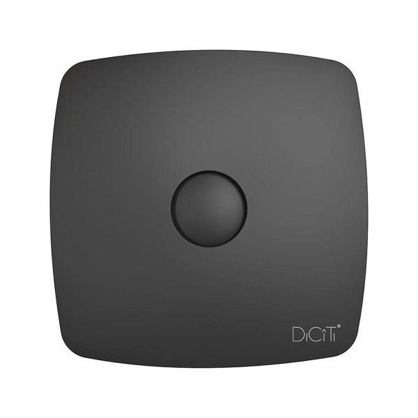 Вентилятор осевой вытяжной DiCiTi Rio 4C Matt black, с обратным ...