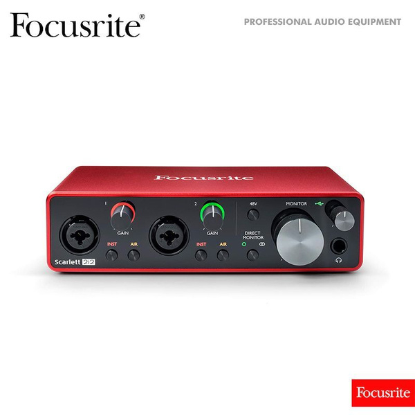 Звуковая карта Focusrite Focusrite Scarlett 2i2 3rd Gen, красный купить ...