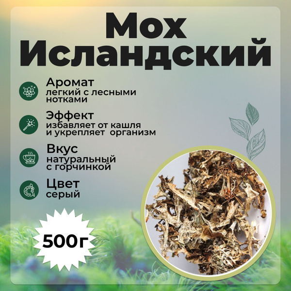 Мох Исландский, Цетрария, 500 гр - купить с доставкой по выгодным ценам ...