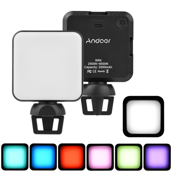 W64 Мини-лампа для фотосъемки Портативная светодиодная лампа для камеры ...