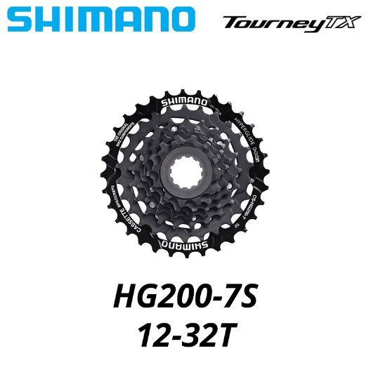 Кассета для велосипеда Shimano HG200, 7 скоростей, 12-32, ECSHG2007232T ...