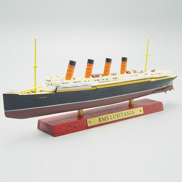 1:1250 Литой корабль модель игрушка RMS Lusitania Cruiser океанский ...