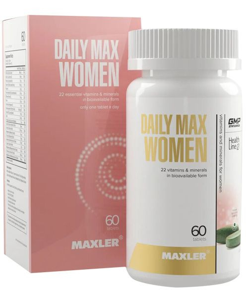 Комплексные витамины Daily Max Women Maxler 60 табл. Maxler Без вкуса ...