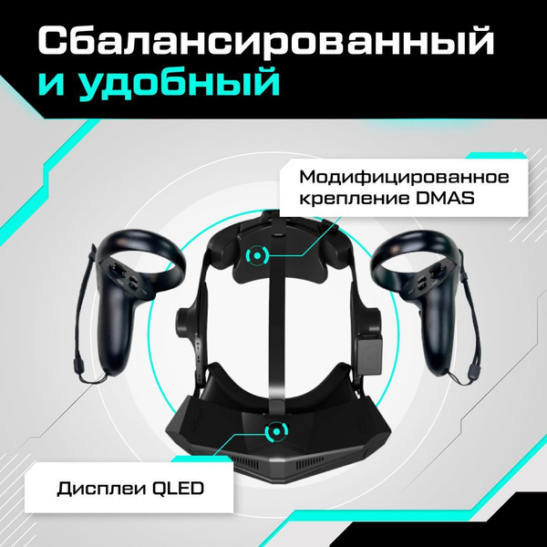 VR-очки Pimax Автономный шлем виртуальной реальности Crystal - купить ...