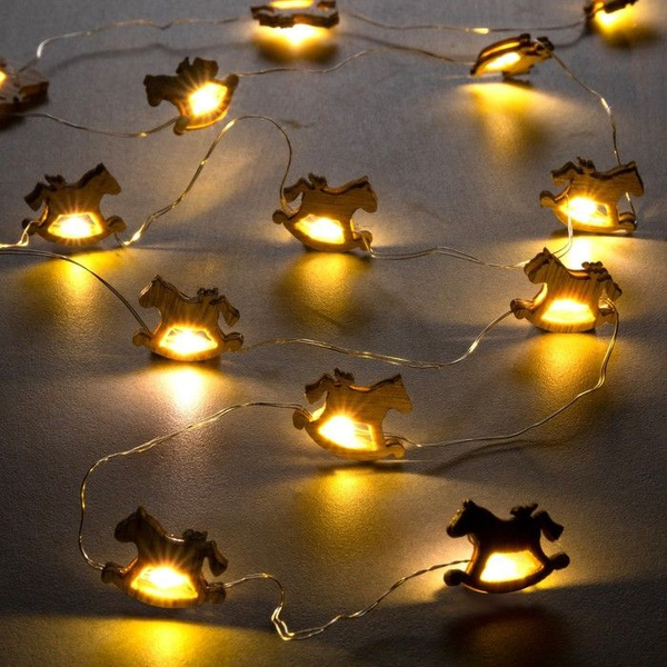 Luazon Lighting Гирлянда "Нить" 2 м роса с насадками "Лошадка", IP20 ...