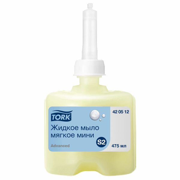 Картридж с жидким мылом одноразовый TORK (Система S2) Advanced, 0,475 л ...