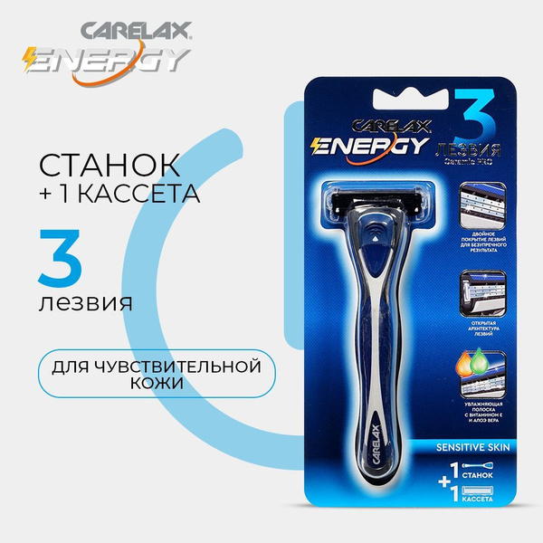 Мужской станок Carelax Energy с 1 кассетой - купить с доставкой по ...