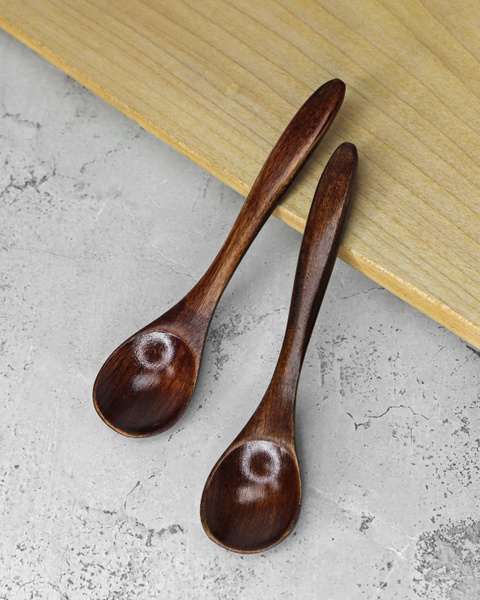 Ложка чайная из дерева / Деревянная десертная ложечка / Походная ...