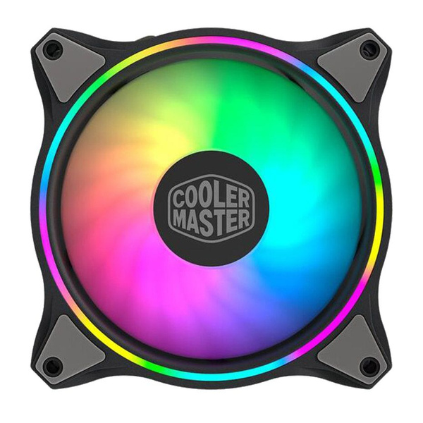 Вентилятор коробки cooler master mf140 halo argb 14см rgb 5v/3pin ...