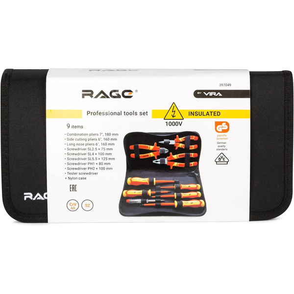 Набор инструментов Rage by Vira VDE 397049, 9 предметов - купить по ...