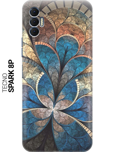 Силиконовый чехол на Tecno Spark 8P / Техно Спарк 8Р с принтом ...