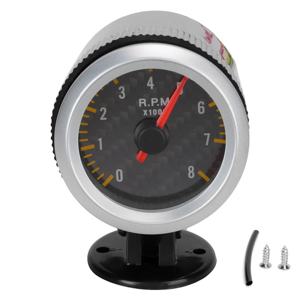 Автомобильный прибор, 52 мм, углеродистая поверхность, указатель ...