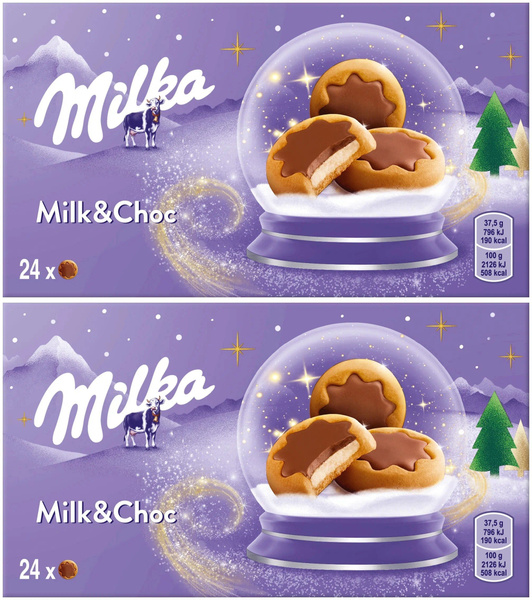 Печенье Милка Milk&Choc с молочной начинкой 150г 2 шт. - купить с ...
