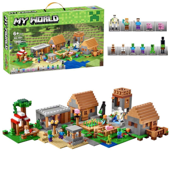 Конструктор Minecraft Игрушка Майнкрафт My World набор "Деревня в Лесу ...