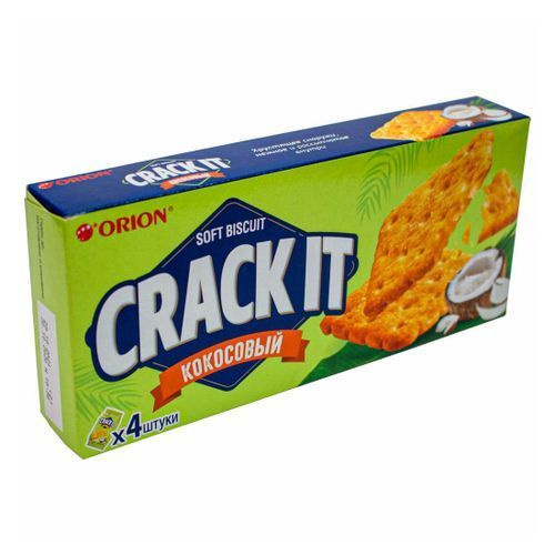 Печенье затяжное Orion Crack It Кокосовое, (4шт по 18гр) 4 упаковки ...