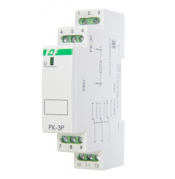 Промежуточное реле РК-3Р-12В Евроавтоматика F&F - купить по выгодной ...