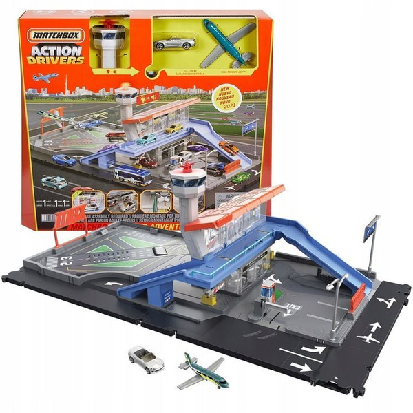 Игрушечный трек Matchbox Action Drivers - Игровой набор Аэропорт со ...