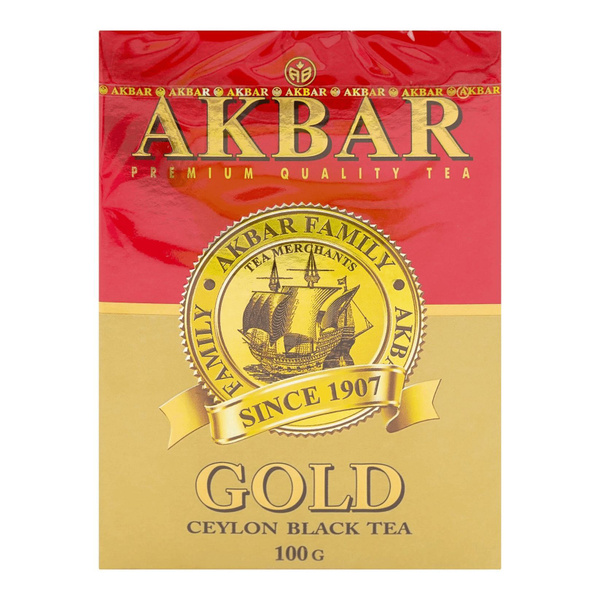 Чай черный Akbar Gold Ceylon среднелистовой 100 г - купить с доставкой ...
