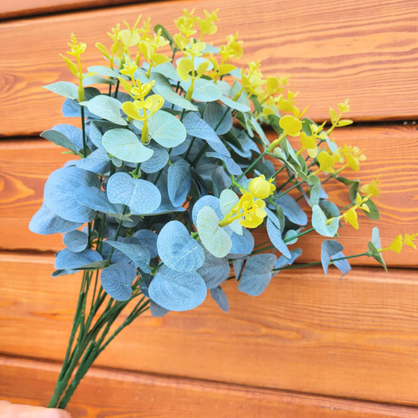 Купить Эвкалипт букет 2шт искусственная зелень для декора интерьера ...