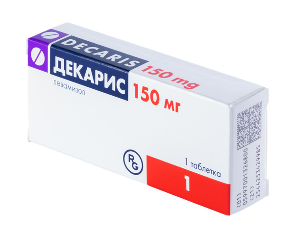 Характеристики Декарис, таблетки 150 мг, 1 шт. подробное описание ...