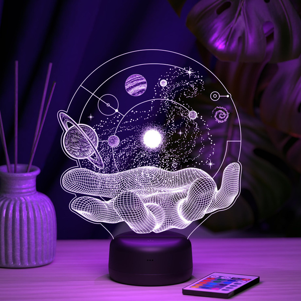 3D светильник Amstek YJ-3D小夜灯12 - купить по доступным ценам в интернет ...