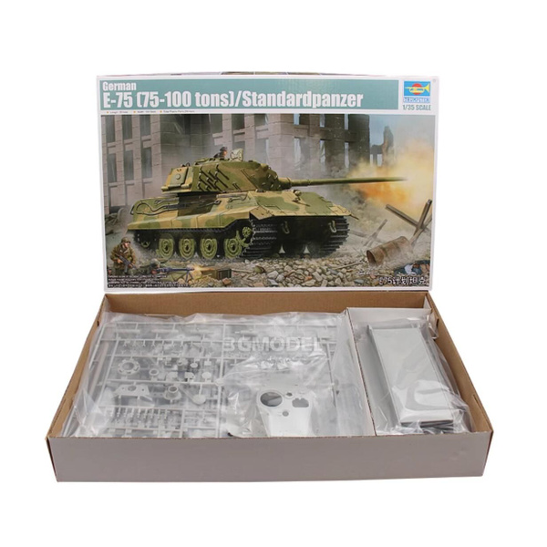 Maquette Trumpeter 1/35 - Char Allemand E-75 (75-100 Tons) Standardpanzer - Ref 01538