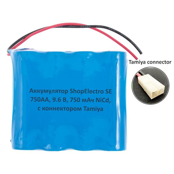 Аккумуляторная сборка №14 ShopElectro SE 750АА, 9.6 V, 750 mAh, NiCd, с ...