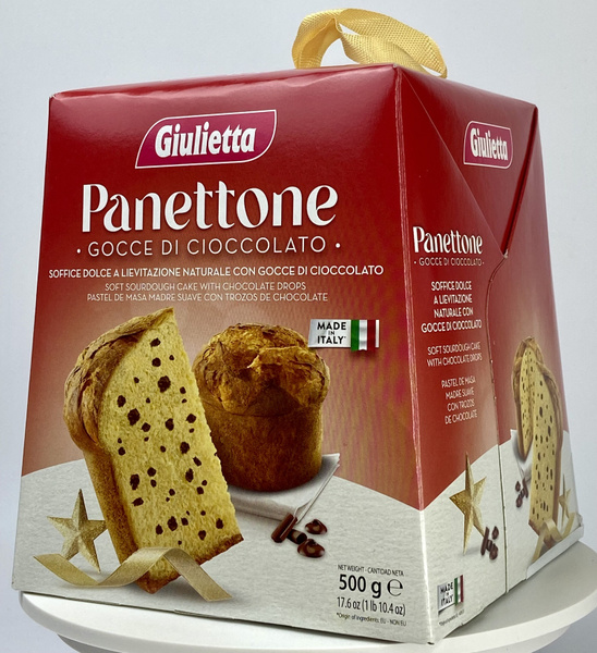 Панеттоне (кулич) с шоколадной крошкой Giulietta (Джульетта), 500 г ...