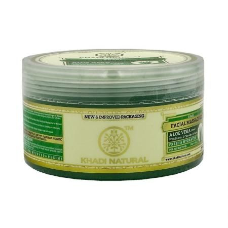 Массажный гель для лица с алоэ вера (green facial massage gel) Khadi ...