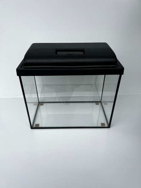 Аквариум для рыбок с подсветкой 25 литров с крышкой и диодной лампой ...