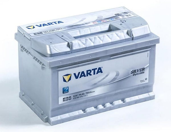 Аккумулятор автомобильный Varta Аккумулятор Silver Dynamic E38 74 А.ч ...