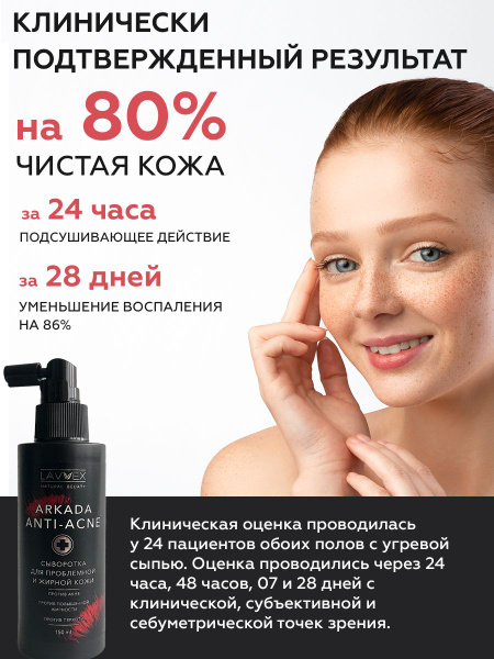 Сыворотка Аркада/Arkada себорегулирующая ANTI-ACNE для проблемной и ...