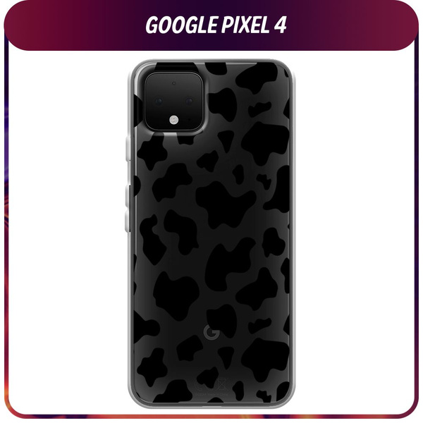 Силиконовый чехол на Google Pixel 4 / Гугл Пиксель 4 "Черные пятна ...