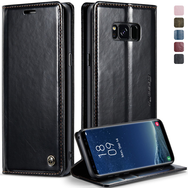 Caseme Кожаный книжка чехол для Samsung Galaxy S8 Plus/ самсунг с8 плюс ...
