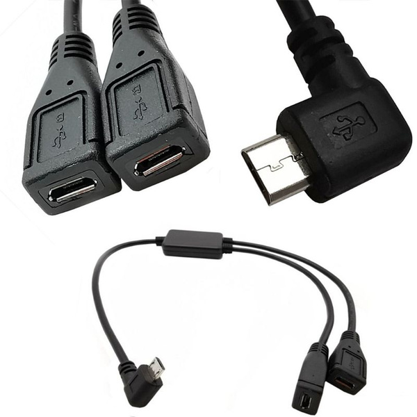 Микро USB разветвитель 5-pin, 2 гнезда, зарядное устройство и кабель ...