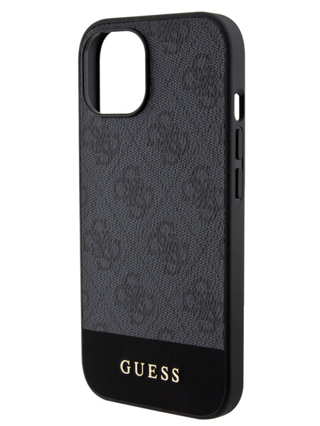 Чехол Guess PU leather на Apple iPhone 15 / для Айфон 15 с защитой ...