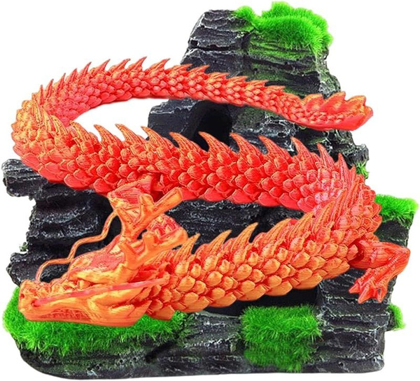 Китайский дракон игрушка подвижная фигурка 3д 45cm, антистресс игрушка ...