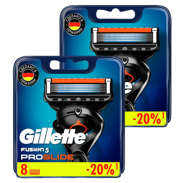 Cменные кассеты Gillette Fusion ProGlide для мужской бритвы, 16 шт, с 5 ...