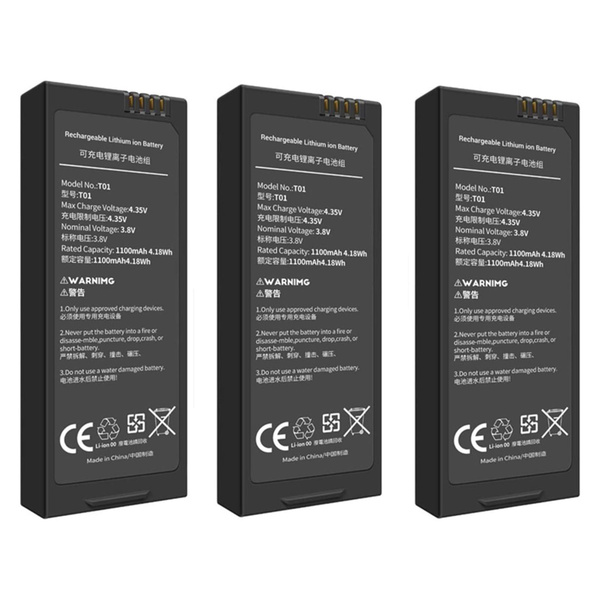 3PCS X 1100мАч 3.8B Аккумуляторная батарея для дрона DJI Tello - купить ...