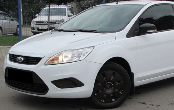 Бампер передний Ford Focus 2 Форд Фокус 2 (2008-2011) рестайлинг БЕЛЫЙ ...