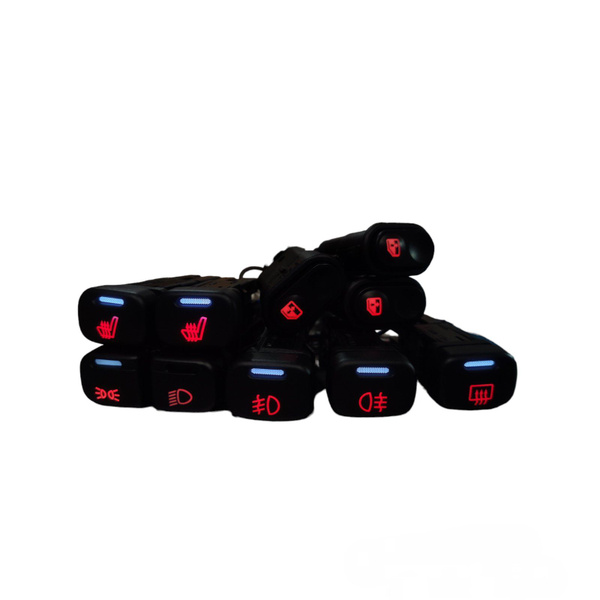 Пересвет кнопок Ваз 2113, 2114, 2115, 2110, Шевроле Нива Белый-Красный ...