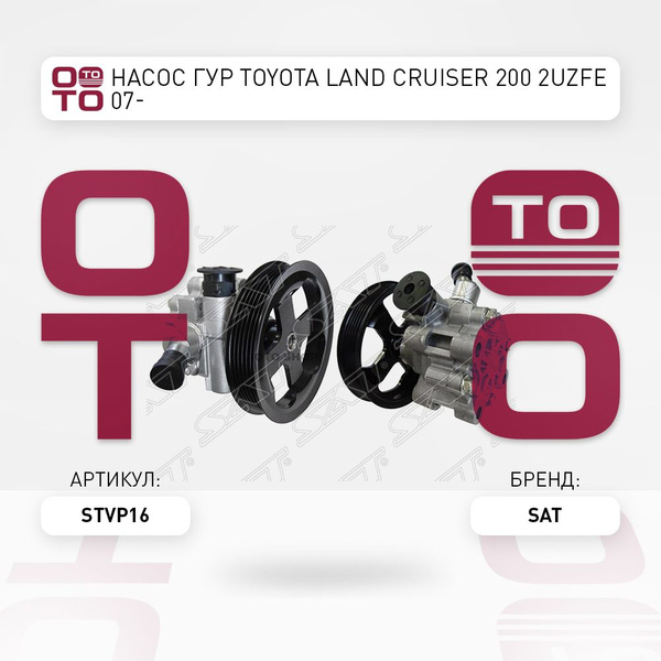 Насос ГУР Toyota ( Тойота Тоёта Таёта ) Land Cruiser ( Ленд Крузер ...