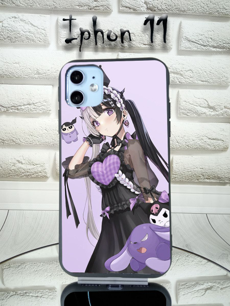 Чехол на айфон 11 аниме, чехол для iphone 11 с аниме, куроми, черный ...