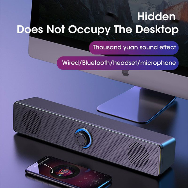 Длинная проводная колонка Bluetooth домашний настольный компьютер два ...